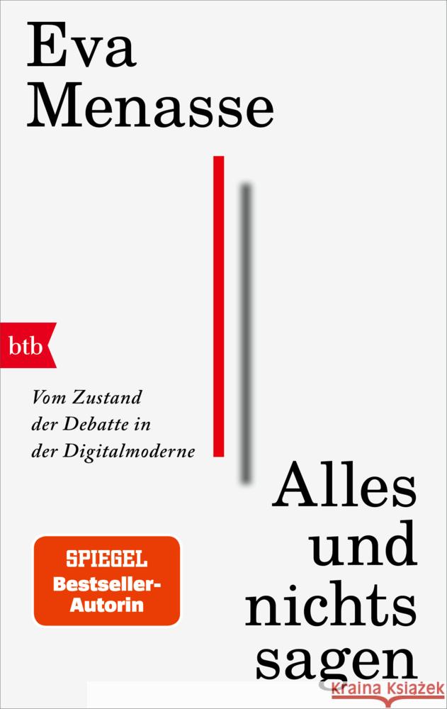 Alles und nichts sagen Menasse, Eva 9783442775378 btb - książka