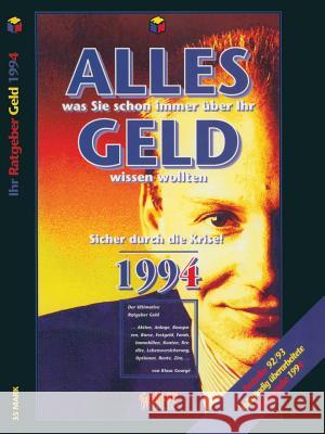 Alles Was Sie Schon Immer Über Ihr Geld Wissen Wollten Gourgé, Klaus 9783409340007 Gabler Verlag - książka