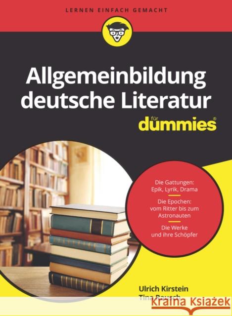 Allgemeinbildung deutsche Literatur für Dummies Ulrich Kirstein, Tina Rausch 9783527712182  - książka