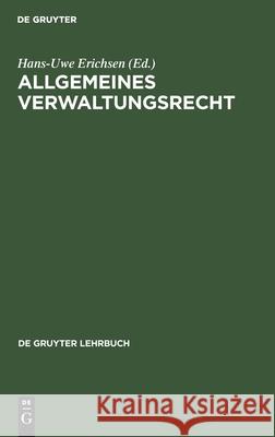 Allgemeines Verwaltungsrecht No Contributor 9783110163339 de Gruyter - książka