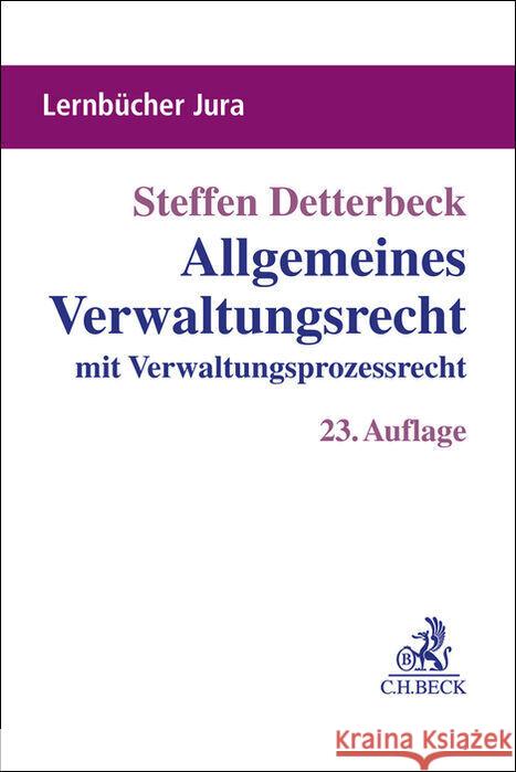 Allgemeines Verwaltungsrecht Detterbeck, Steffen 9783406835605 Beck Juristischer Verlag - książka