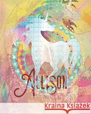 Allison: Colorful Rainbow Unicorn - 100 Pages 8