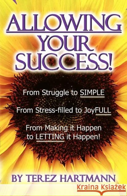 Allowing Your Success Terez Hartmann 9781601660329 Transformation Publishing - książka