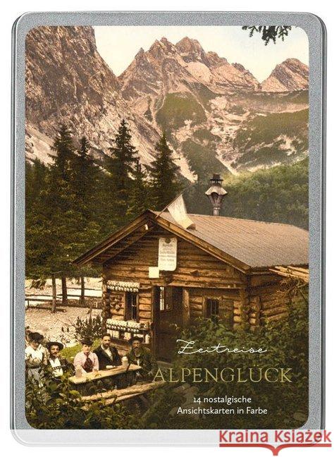Alpenglück : 14 nostalgische Ansichtskarten in Farbe  4251517502983 Paper Moon - książka
