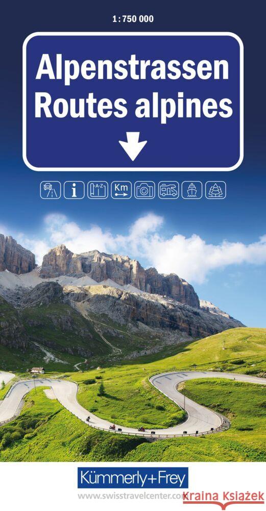 Alpine roads  9783259300213 Kummerly & Frey,Switzerland - książka