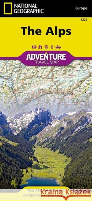 Alps Map National Geographic Maps 9781566956406 National Geographic Maps - książka