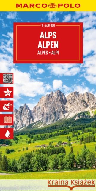 Alps Marco Polo Map Marco Polo 9783575022028 MAIRDUMONT GmbH & Co. KG - książka