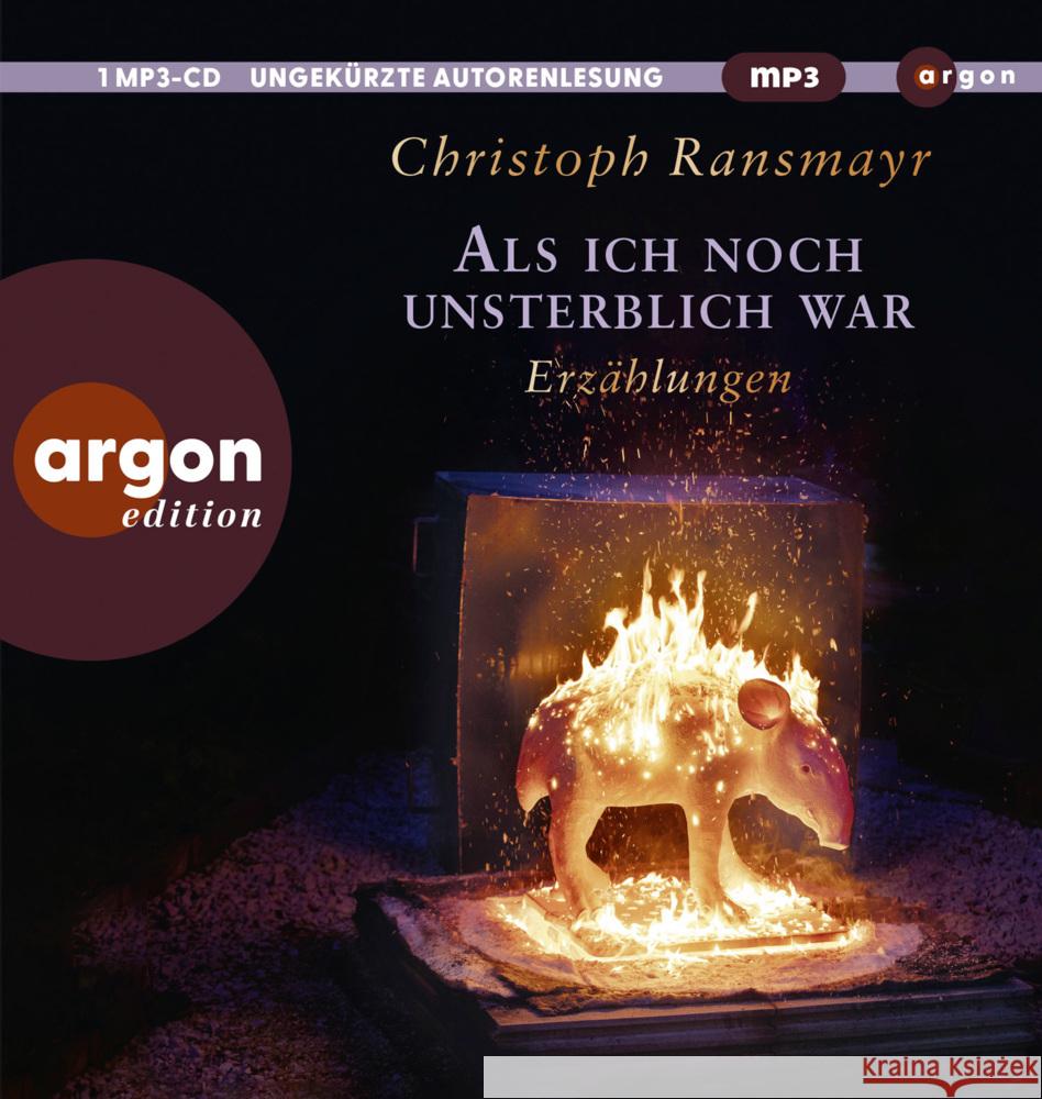 Als ich noch unsterblich war, 1 Audio-CD, 1 MP3 Ransmayr, Christoph 9783839821152 Argon Verlag - książka