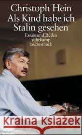 Als Kind habe ich Stalin gesehen Hein, Christoph 9783518456248 Suhrkamp - książka