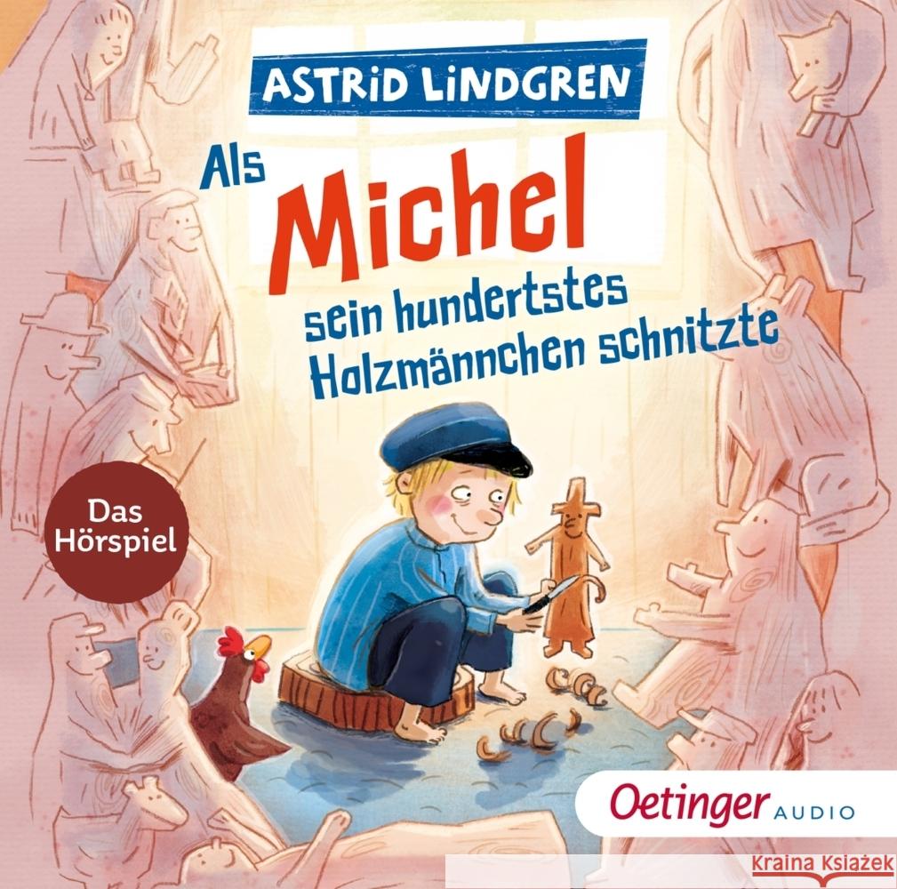 Als Michel sein hundertstes Holzmännchen schnitzte, 1 Audio-CD Lindgren, Astrid 9783837392746 Oetinger Media - książka