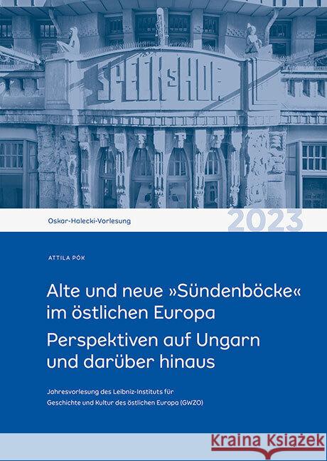 Alte und neue »Sündenböcke« im östlichen Europa Pók, Attila 9783954988617 Sandstein - książka
