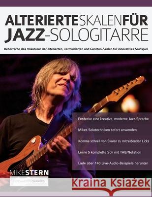 Alterierte Skalen für Jazz-Sologitarre Stern, Mike 9781789333558 WWW.Fundamental-Changes.com - książka