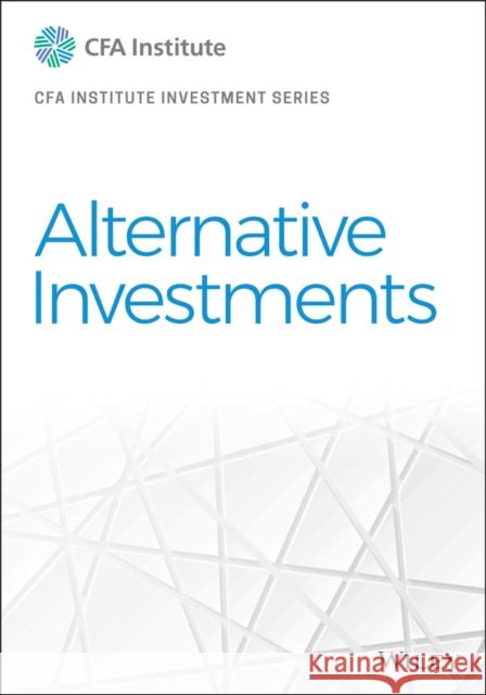 Alternative Investments Cfa Institute 9781119850601 Wiley - książka