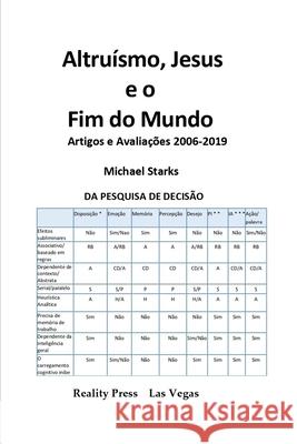 Altruísmo, Jesus e o Fim do Mundo: Artigos e Avaliações 2006-2019 Starks, Michael 9781951440657 Reality Press - książka