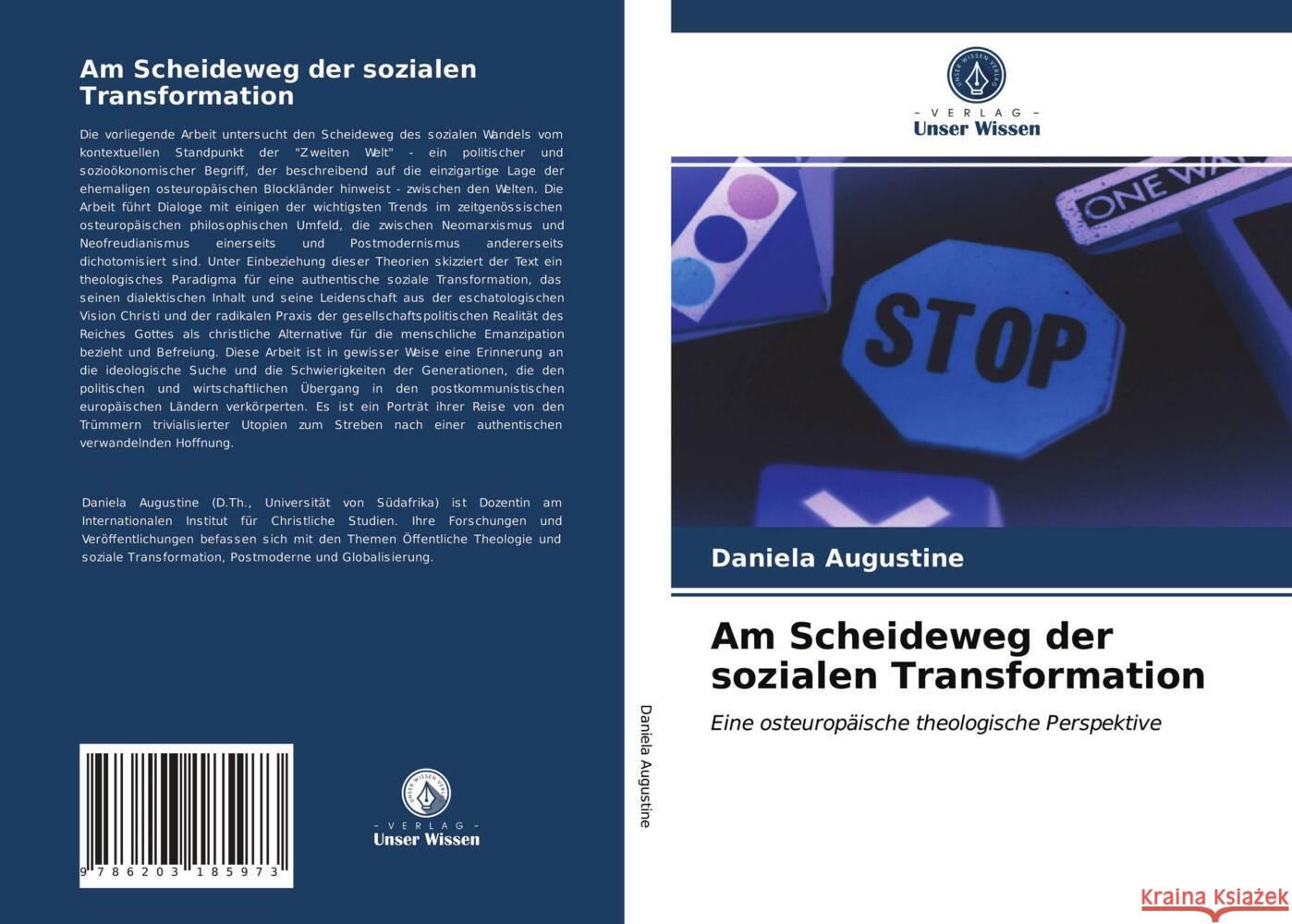 Am Scheideweg der sozialen Transformation Augustine, Daniela 9786203185973 Verlag Unser Wissen - książka