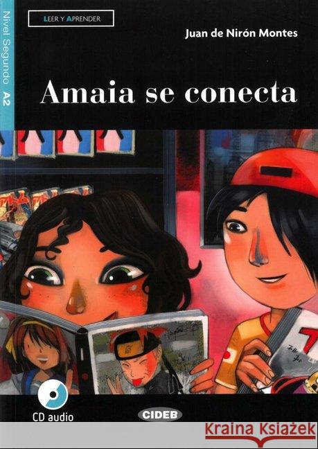 Amaia se conecta, m. Audio-CD : Spanische Lektüre. Niveau A2  9783125003361 Klett Sprachen - książka