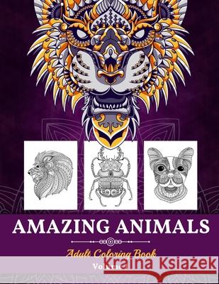 Amazing Animals Adult Coloring Book Tonnbay 9786069527474 Gopublish - książka