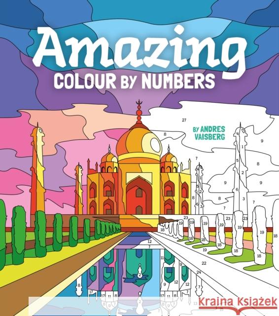 Amazing Colour by Numbers: Includes 45 Artworks To Colour  9781398814899 Arcturus Publishing Ltd - książka