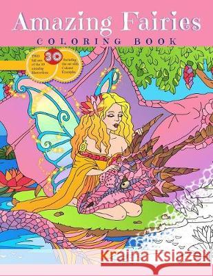 Amazing Fairies Coloring Book Elena Yalcin 9781721567263 Elena Yalcin - książka
