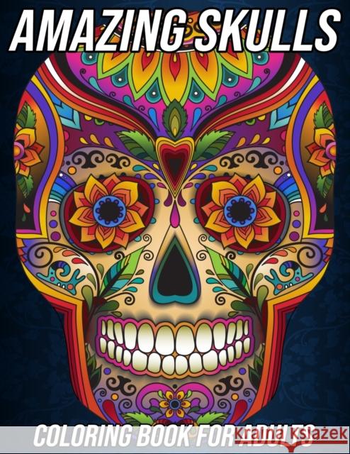 Amazing Skulls Mezzo Zentangle Designs 9798673811627 Independently Published - książka