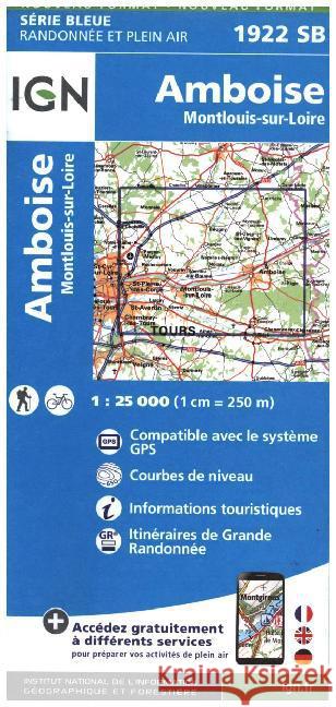 Amboise / Montlouis-sur-Loire: 2015  9782758534037 Institut Geographique National - książka