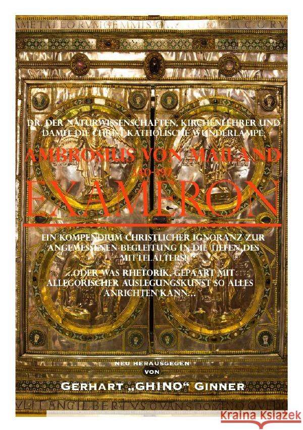 Ambrosius' EXAMERON ginner, gerhart 9783741843280 epubli - książka
