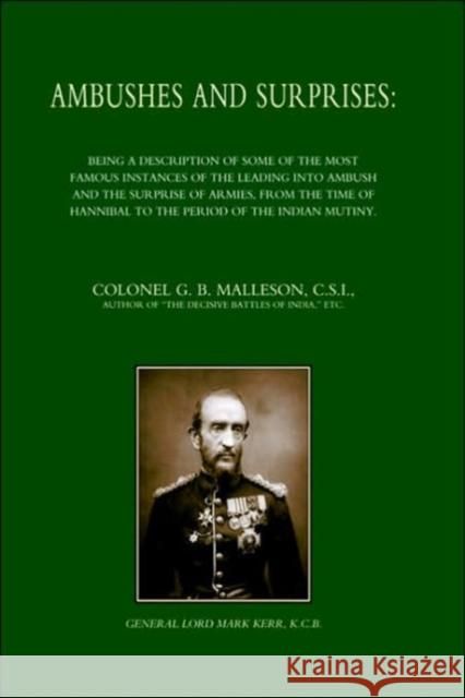 Ambushes and Surprises G. B. Malleson 9781843424475 Naval & Military Press Ltd - książka