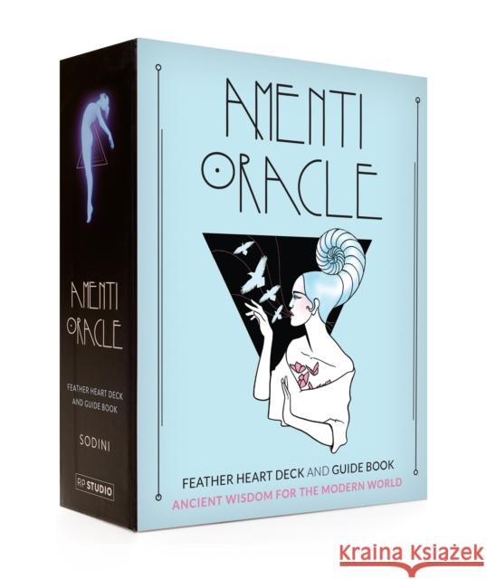 Amenti Oracle Feather Heart Deck and Guide Book: Ancient Wisdom for the Modern World Jennifer Sodini 9780762493463 Rp Studio - książka