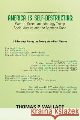 America Is Self-Destructing: Wealth, Greed, and Ideology Trump Common Cause and Social Justice Wallace, Thomas P. 9781481760874 Authorhouse - książka
