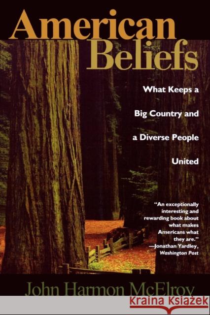 American Beliefs: What Keeps a Big Country and a Diverse People United John Harmon McElroy 9781566633147 Ivan R. Dee Publisher - książka