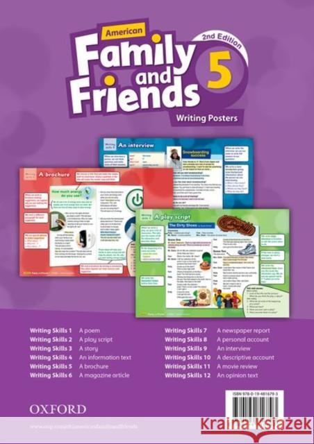 American Family and Friends: Supporting All Teachers, Developing Every Child: Level Five: Writing Posters Naomi Simmons Tamzin Thompson Jenny Quintana 9780194816793 Oxford University Press - książka