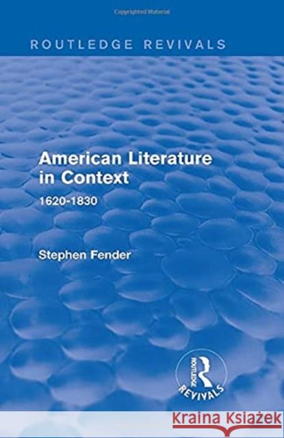 American Literature in Context Various 9781138691322 Routledge - książka