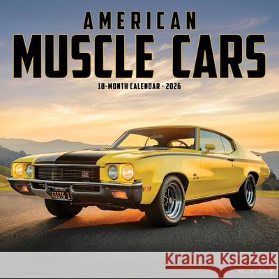 American Muscle Cars 2026 12 X 12 Wall Calendar Willow Creek Press 9781549249822 Wlcp - książka