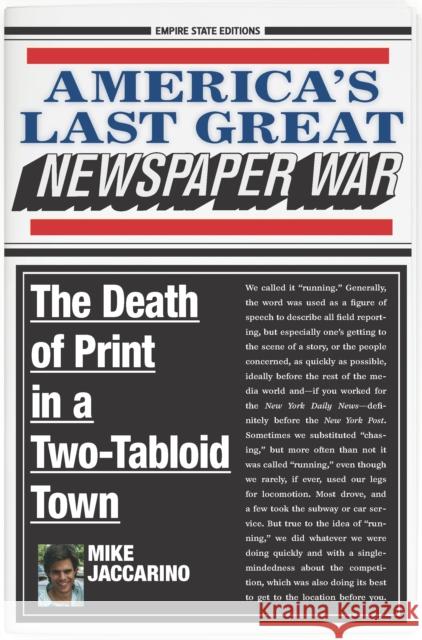 America's Last Great Newspaper War: The Death of Print in a Two-Tabloid Town  9780823287383 Fordham University Press - książka