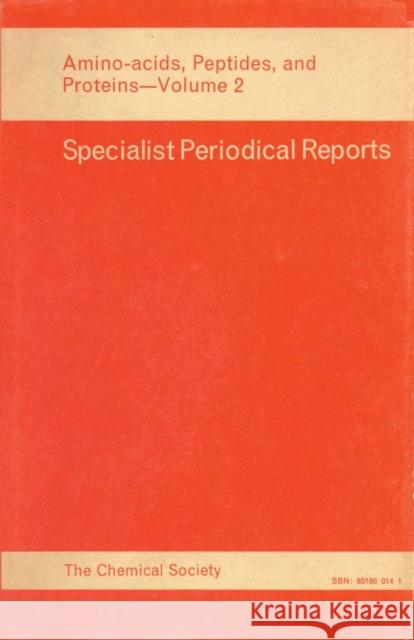 Amino Acids, Peptides and Proteins: Volume 2 Young, G. T. 9780851860145 ROYAL SOCIETY OF CHEMISTRY - książka