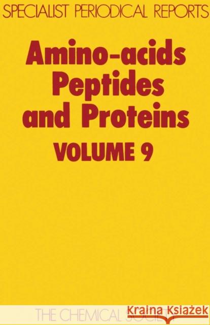 Amino Acids, Peptides and Proteins: Volume 9 Sheppard, R. C. 9780851860848 ROYAL SOCIETY OF CHEMISTRY - książka
