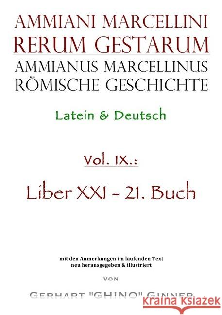 Ammianus Marcellinus römische Geschichte IX. Marcellinus, Ammianus 9783750204232 epubli - książka