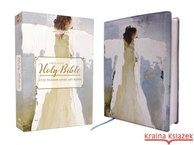 Amplified Holy Bible, Anne Neilson Angel Art Series, Leathersoft, Blue  9780310461593 Zondervan - książka