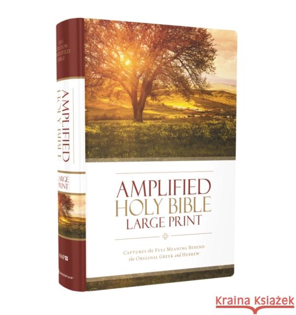 Amplified Holy Bible, Large Print, Hardcover: Captures the Full Meaning Behind the Original Greek and Hebrew  9780310444039 Zondervan - książka