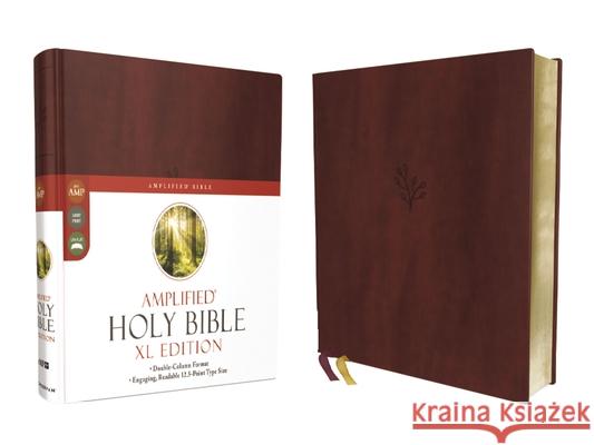 Amplified Holy Bible, XL Edition, Leathersoft, Burgundy  9780310109433 Zondervan - książka