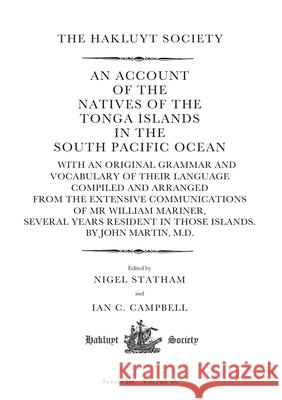 An Account of the Natives of the Tonga Islands in the South Pacific Ocean  9781032352145 Taylor & Francis Ltd - książka