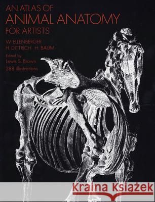 An Atlas of Animal Anatomy for Artists W. Ellenberger Lewis S. Brown Helen Weinbaum 9780486200828 Dover Publications Inc. - książka