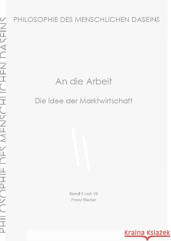 An die Arbeit Rieder, Franz 9783819088339 epubli - książka