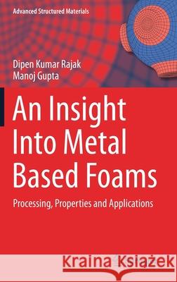 An Insight Into Metal Based Foams: Processing, Properties and Applications Dipen Kumar Rajak Manoj Gupta 9789811590689 Springer - książka