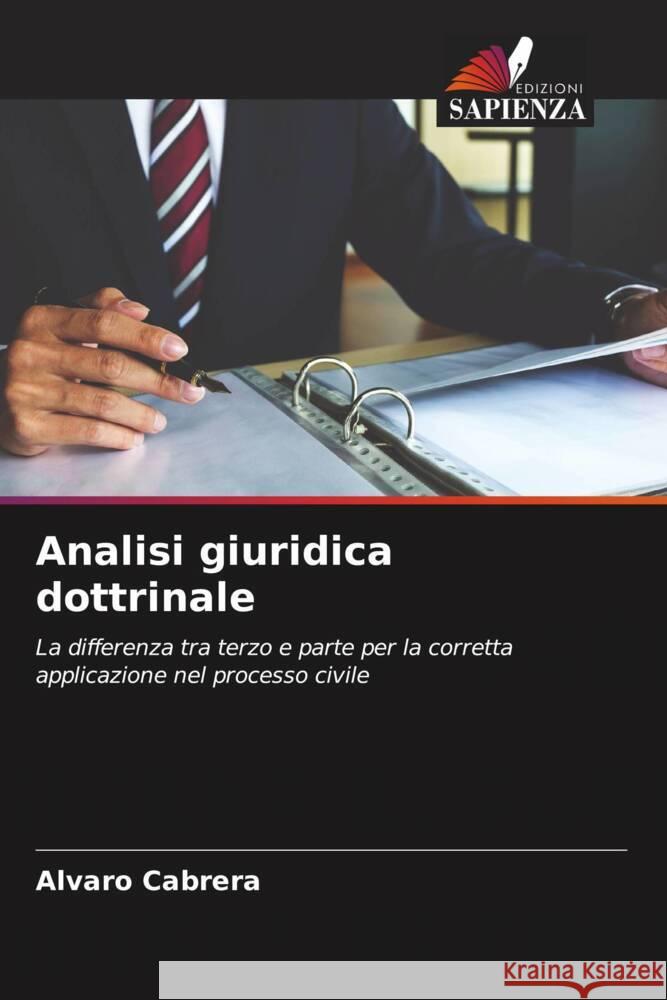 Analisi giuridica dottrinale Alvaro Cabrera 9786206970514 Edizioni Sapienza - książka