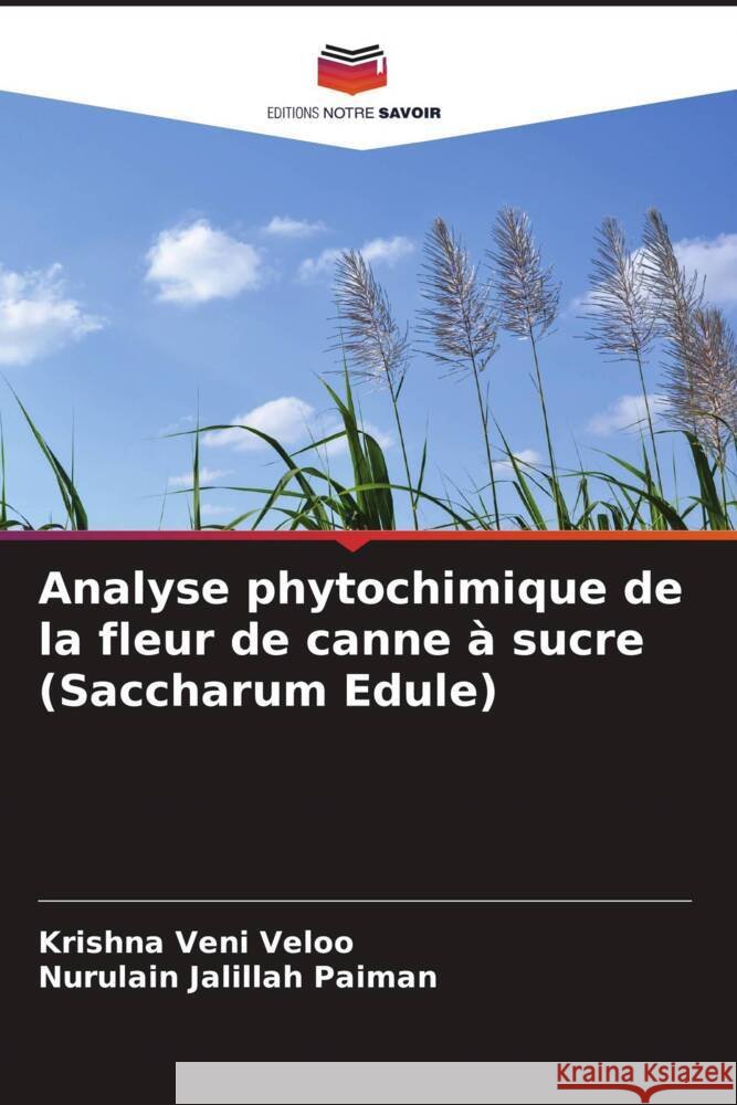 Analyse phytochimique de la fleur de canne à sucre (Saccharum Edule) Veloo, Krishna Veni, Paiman, Nurulain Jalillah 9786208522384 Editions Notre Savoir - książka