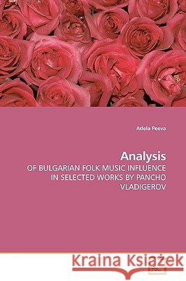 Analysis Adela Peeva 9783639191714 VDM Verlag - książka