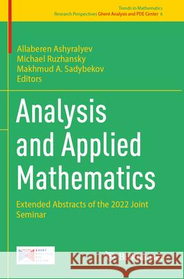 Analysis and Applied Mathematics  9783031626708 Springer Nature Switzerland - książka