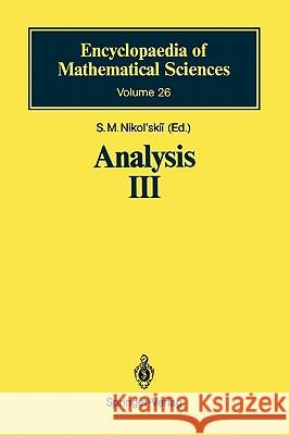 Analysis III: Spaces of Differentiable Functions Nikol'skii, S. M. 9783642080838 Springer - książka