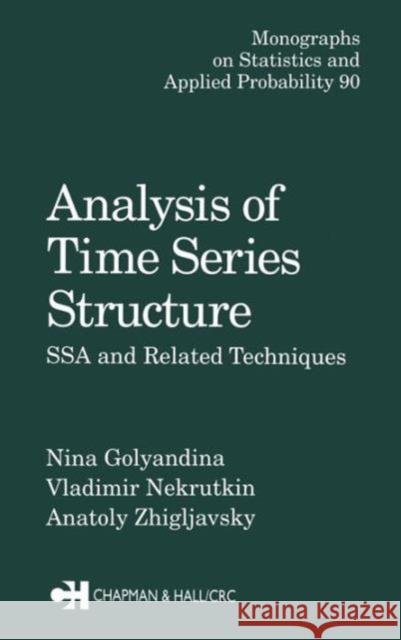 Analysis of Time Series Structure Golyandina, Nina 9781584881940 Chapman & Hall/CRC - książka